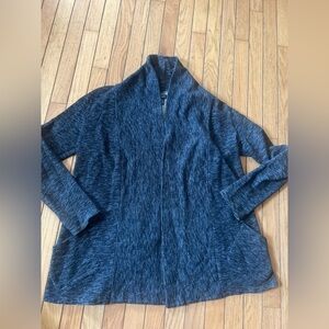 Chaps Denim Heather Black Cardigan Women’s Medium Casual Office